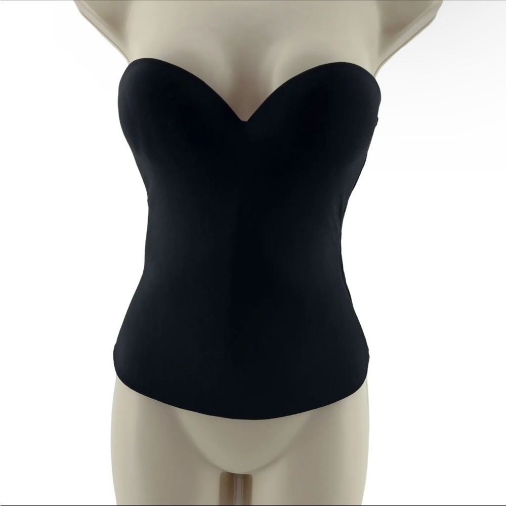 Victoria's Secret 34 B smooth strapless bustier corset top low back sweetheart